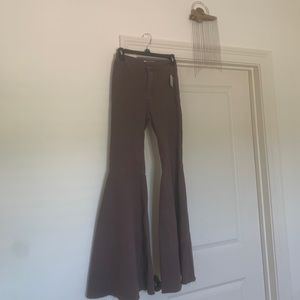 Free People Just Float On Flare Jeans in Lilac